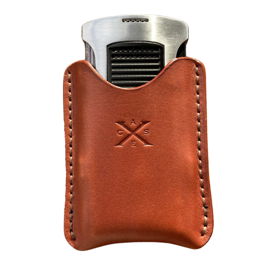 Colibri leather carrying case for cigar lighters + cutters